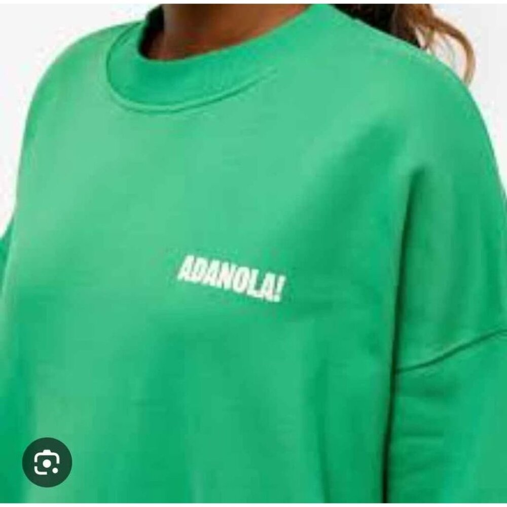 Adanola sport green cotton sweatshirt Small